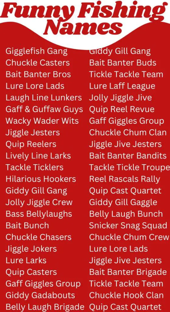 funny fishing names