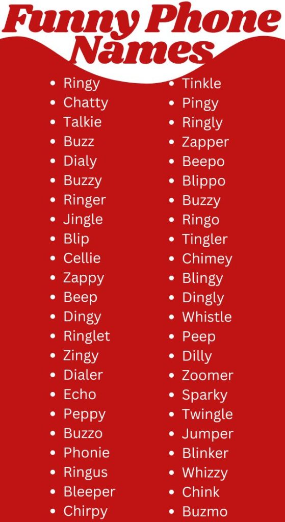 Funny Phone Names