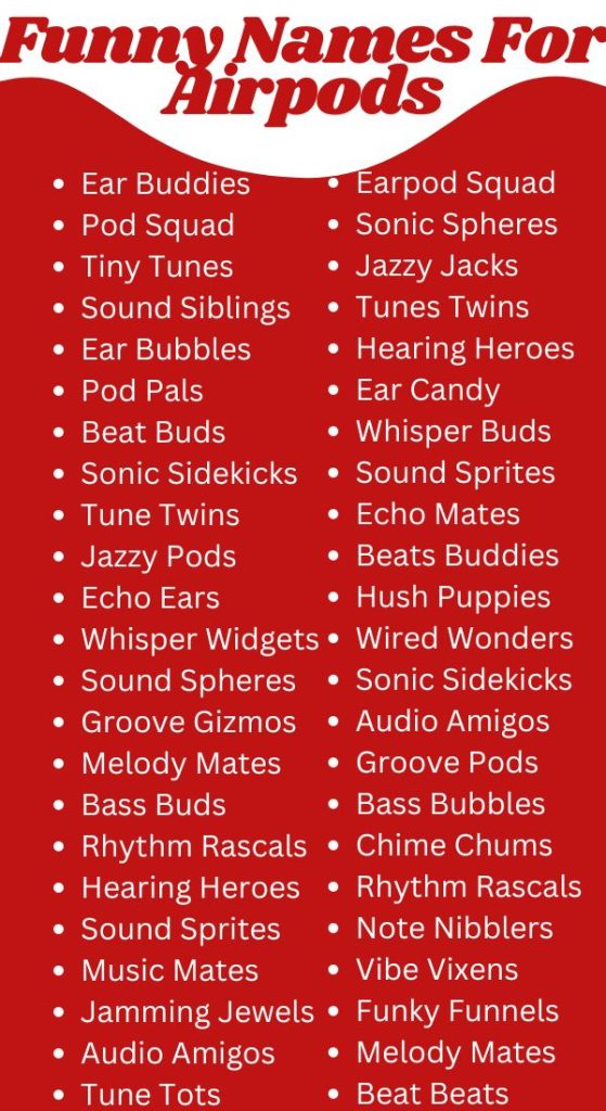 Funny Names For Airpods